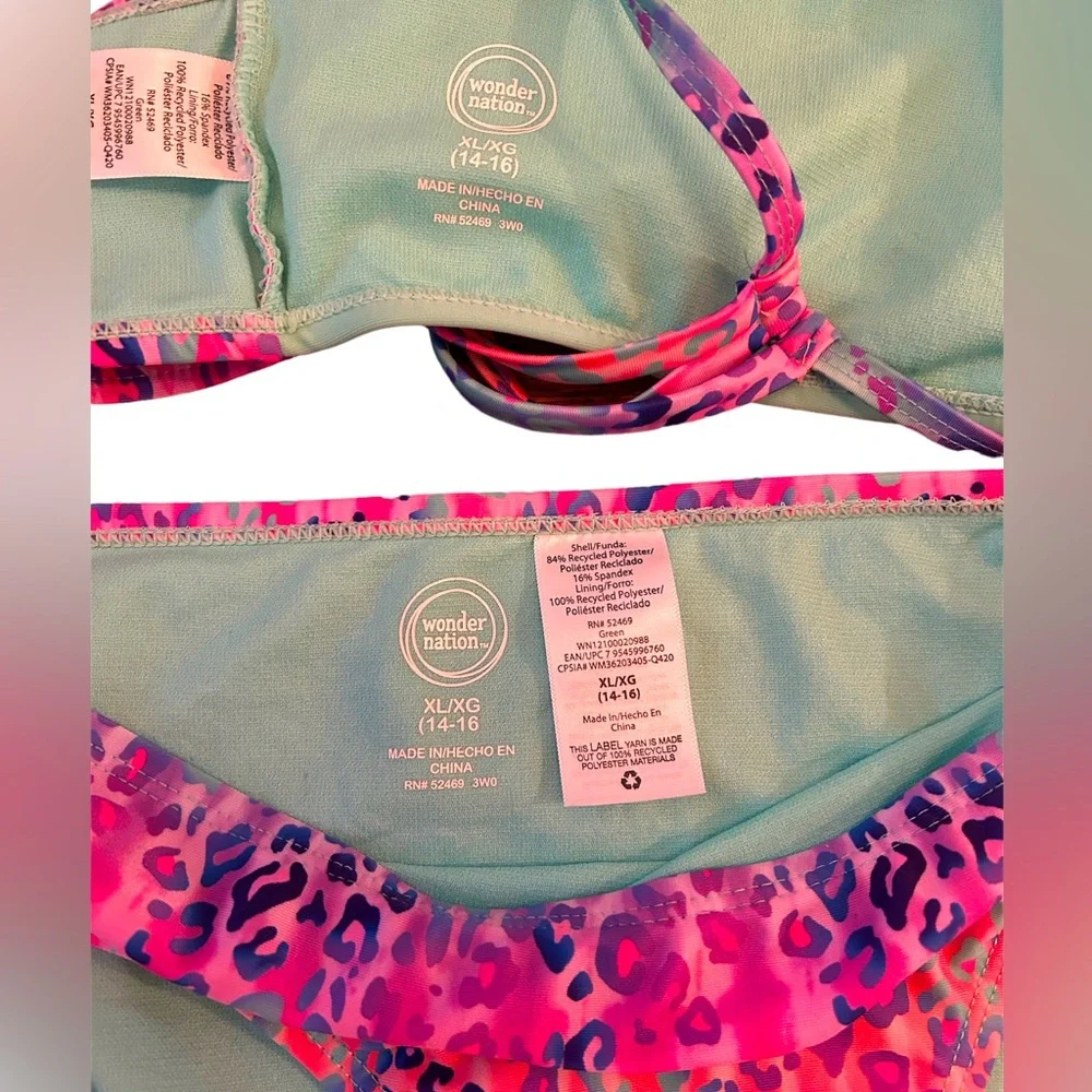 Colorful Bikini Swim Suit with Bonus Bottoms - HOST PICK